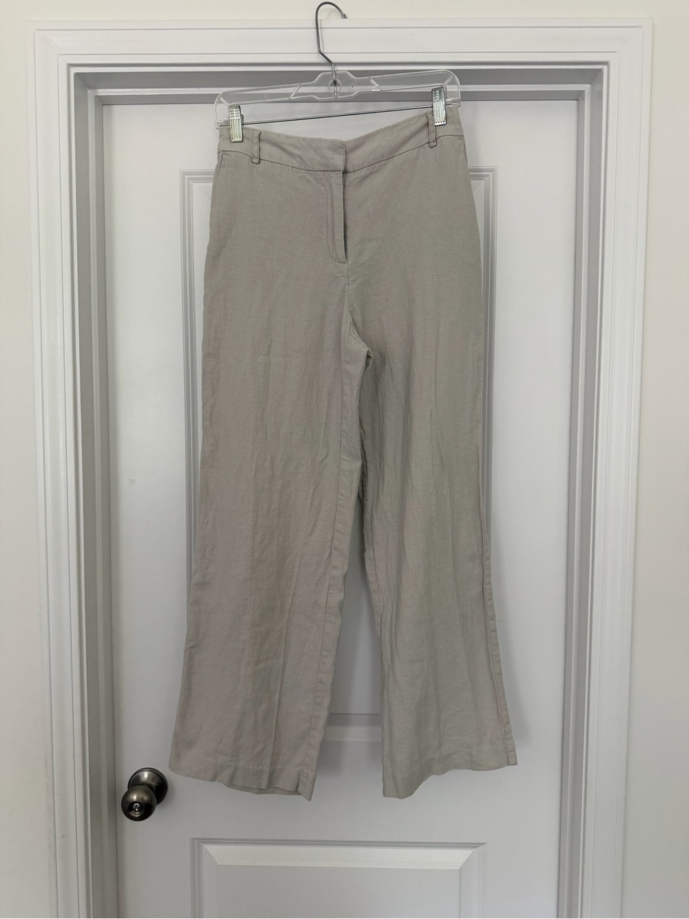 Rachel Zoe Light Taupe Wide-Leg Pants